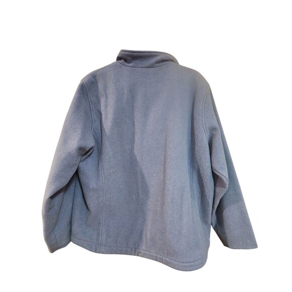 Woolrich Blue Full Zip Wool Jacket Outdoor Apparel Womens L - Picture 2 of 3